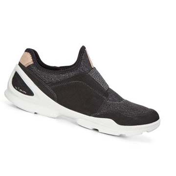 Baskets Ecco Biom Strada. Slip-on Femme Noir | FR 212OKI